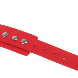 SUBBLIME - 953706 HANDSCHELLEN MIT BONDAGE-GÜRTEL ROT EINE GRÖSSE – Produktansicht 8