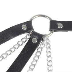 SUBBLIME - 953713 PUNK BONDAGE GÜRTEL METALLSCHNALLE SCHWARZ EINE GRÖSSE – Produktansicht 5