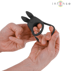 INTENSE - SAM VIBRATOR DOPPEL-PENISRING 10 VIBRATIONEN SCHWARZ – Produktansicht 5