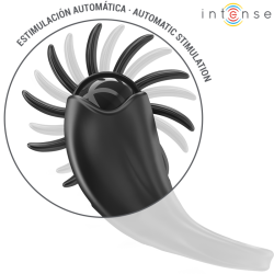 INTENSE - MABEL VIBRATIONSRING 10 VIBRATIONEN MIT KLITORISSTIMULATOR SCHWARZ – Produktansicht 2