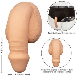 CALEXOTICS - SILIKON-PACKUNG PENIS 12.75 CM FLEISCH – Produktansicht 3