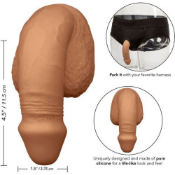 CALEXOTICS - SILIKON-PACKUNG PENIS 12.75 CM KARAMELL – Produktansicht 4