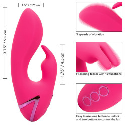 CALEXOTICS - SO. CAL SUNSHINE VIBRATOR RABBIT FUCHSIA VON CALIFORNIA DREAMING – Produktansicht 9