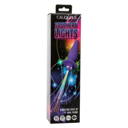 CALEXOTICS - SOUTHERN LIGHTS LIGHT UP LEUCHTENDE ANALSTECKER 10 VIBRATIONEN SILIKON LILA – Produktansicht 8