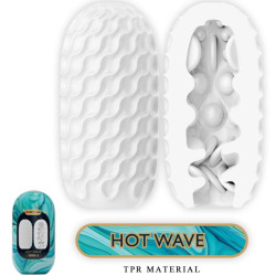 PRETTY LOVE - HOT WAVE MÄNNLICHER MASTURBATOR AUS SILIKON, WEISS – Produktansicht 2