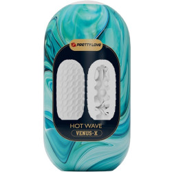 PRETTY LOVE - HOT WAVE MÄNNLICHER MASTURBATOR AUS SILIKON, WEISS – Produktansicht 4