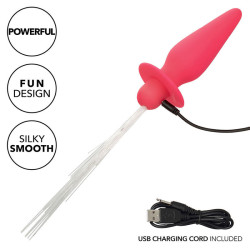 CALEXOTICS - SOUTHERN LIGHTS LIGHT UP LEUCHTENDE ANALSTECKER 10 VIBRATIONEN SILIKON ROSA – Produktansicht 7