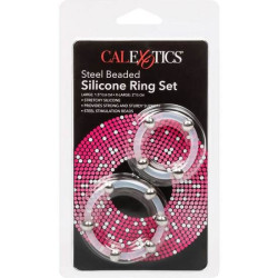 CALEXOTICS - STAHLPERLEN-SILIKONRING-SET – Produktansicht 3