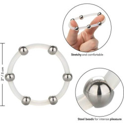 CALEXOTICS - STAHLPERLEN-SILIKONRING XL – Produktansicht 4