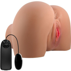 CRAZY BULL - MILA VIBRATOR BUTT MIT REALISTISCHER VAGINA UND ANUS-FERNBEDIENUNG – Produktansicht 3