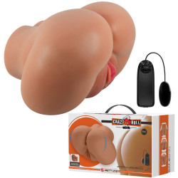 CRAZY BULL - LUNA VIBRATOR BUTT MIT REALISTISCHER VAGINA UND ANUS-STEUERUNG FERNBEDIENUNG – Produktansicht 2