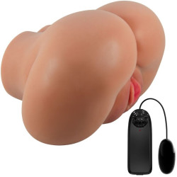 CRAZY BULL - LUNA VIBRATOR BUTT MIT REALISTISCHER VAGINA UND ANUS-STEUERUNG FERNBEDIENUNG – Produktansicht 3