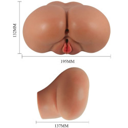 CRAZY BULL - LUNA VIBRATOR BUTT MIT REALISTISCHER VAGINA UND ANUS-STEUERUNG FERNBEDIENUNG – Produktansicht 7