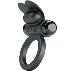 PRETTY LOVE - DEBONAIRE VIBRATIONSRING KANINCHEN 10 VIBRATIONEN SCHWARZ – Produktansicht 2