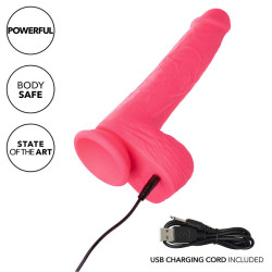 CALEXOTICS - STUDS REALISTISCHER VIBRATOR 10 VIBRATIONEN ROSA – Produktansicht 7