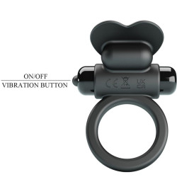 PRETTY LOVE - DEBONAIRE VIBRATIONSRING KANINCHEN 10 VIBRATIONEN SCHWARZ – Produktansicht 5