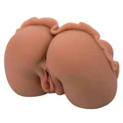 CALEXOTICS - THE HOMECOMING QUEEN DOPPELT REALISTISCHER MASTURBATOR KARAMELL – Produktansicht 2