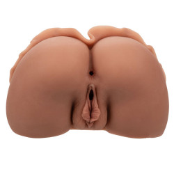 CALEXOTICS - THE HOMECOMING QUEEN DOPPELT REALISTISCHER MASTURBATOR KARAMELL – Produktansicht 5