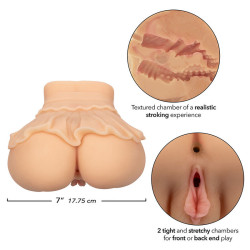 CALEXOTICS - THE PEEP SHOW GIRL DOPPELT REALISTISCHER MASTURBATOR, FLEISCH – Produktansicht 8