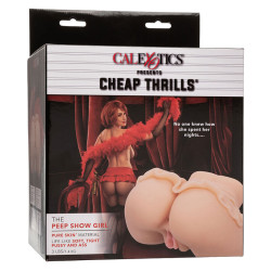 CALEXOTICS - THE PEEP SHOW GIRL DOPPELT REALISTISCHER MASTURBATOR, FLEISCH – Produktansicht 9