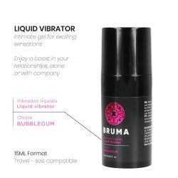 BRUMA - FLÜSSIGER VIBRATOR ULTRA SLIDING BUBBLEGUM 15 ML – Produktansicht 2