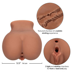 CALEXOTICS - THE ROLLER BABE DOPPELT REALISTISCHER MASTURBATOR, FLEISCH – Produktansicht 8