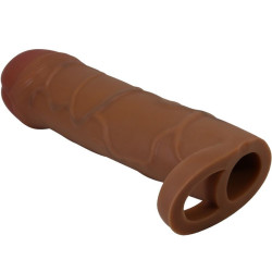PRETTY LOVE - BUNION PENIS SLEEVE MIT 2,5 CM VERLÄNGERUNG MULATTE – Produktansicht 2