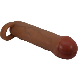 PRETTY LOVE - BUNION PENIS SLEEVE MIT 2,5 CM VERLÄNGERUNG MULATTE – Produktansicht 3