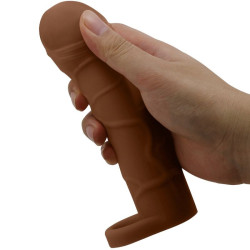 PRETTY LOVE - BUNION PENIS SLEEVE MIT 2,5 CM VERLÄNGERUNG MULATTE – Produktansicht 4