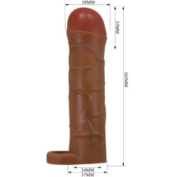 PRETTY LOVE - BUNION PENIS SLEEVE MIT 2,5 CM VERLÄNGERUNG MULATTE – Produktansicht 5