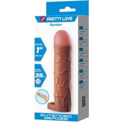 PRETTY LOVE - BUNION PENIS SLEEVE MIT 2,5 CM VERLÄNGERUNG MULATTE – Produktansicht 7