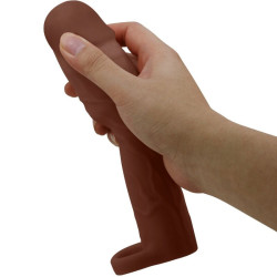 PRETTY LOVE - GERD PENISHÜLLE MIT 7,6 CM VERLÄNGERUNG MULATTE – Produktansicht 5