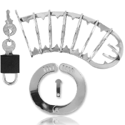 METAL HARD - PENISKFIG MIT SICHERHEITSSCHLOSS 14 CM – Produktansicht 2