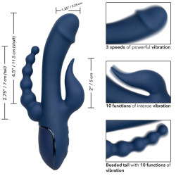 CALEXOTICS - VIBRATOR DREIFACH-ORGASMUS BLAU – Produktansicht 9