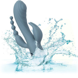 CALEXOTICS - VIBRATOR TRIPLE ECSTASY GRAU – Produktansicht 8