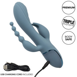 CALEXOTICS - VIBRATOR TRIPLE ECSTASY GRAU – Produktansicht 10