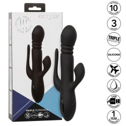 CALEXOTICS - VIBRATOR TRIPLE EUPHORIA SCHWARZ – Produktansicht 2