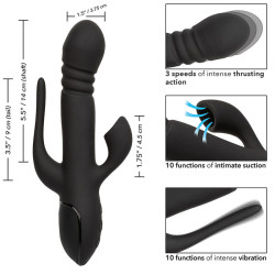 CALEXOTICS - VIBRATOR TRIPLE EUPHORIA SCHWARZ – Produktansicht 9