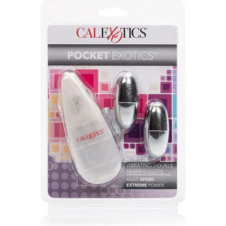 CALEXOTICS - VIBRIERENDE KUGELN SILBER DUO – Produktansicht 3