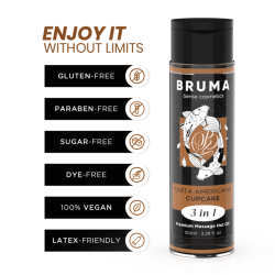 BRUMA - PREMIUM-MASSAGEÖL MIT WÄRMEEFFEKT, CUPCAKE-GESCHMACK 3 IN 1 - 100 ML – Produktansicht 3