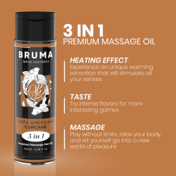 BRUMA - PREMIUM-MASSAGEÖL MIT WÄRMEEFFEKT, CUPCAKE-GESCHMACK 3 IN 1 - 100 ML – Produktansicht 4