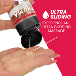 BRUMA - PREMIUM-MASSAGEÖL MIT WÄRMEEFFEKT, ERDBEERE-GESCHMACK 3 IN 1 - 100 ML – Produktansicht 2