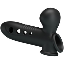 PRETTY LOVE - CRANE PENISHÜLLE MIT AIRBAG SCHWARZ – Produktansicht 3