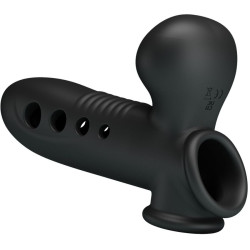 PRETTY LOVE - CRANE PENISHÜLLE MIT AIRBAG SCHWARZ – Produktansicht 4