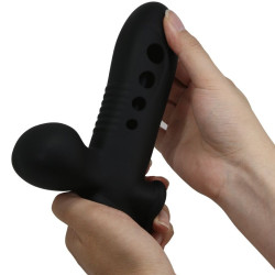 PRETTY LOVE - CRANE PENISHÜLLE MIT AIRBAG SCHWARZ – Produktansicht 9