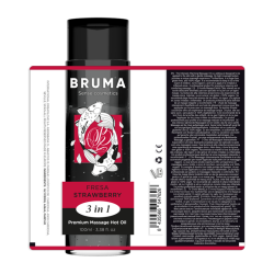 BRUMA - PREMIUM-MASSAGEÖL MIT WÄRMEEFFEKT, ERDBEERE-GESCHMACK 3 IN 1 - 100 ML – Produktansicht 6