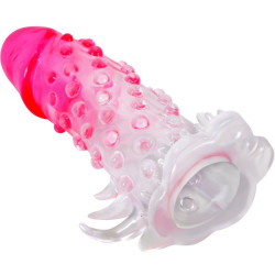 PRETTY LOVE - WILFORD REALISTISCHE VERGRÖSSERUNGSHÜLSE MIT GEPRÄGTEM PENIS ROSA – Produktansicht 2