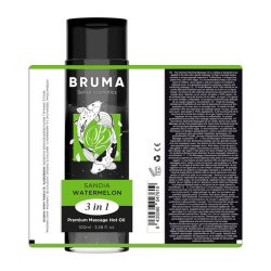 BRUMA - PREMIUM-MASSAGEÖL MIT WÄRMEEFFEKT, WASSERMELONE-GESCHMACK 3 IN 1 - 100 ML – Produktansicht 6