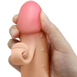 ROMANCE - VIBRIERENDE PENISHÜLLE NATUR – Produktansicht 7