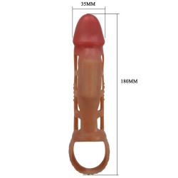 PRETTY LOVE - PRESTON VIBRIERENDE PENISHÜLLE 18 CM – Produktansicht 6